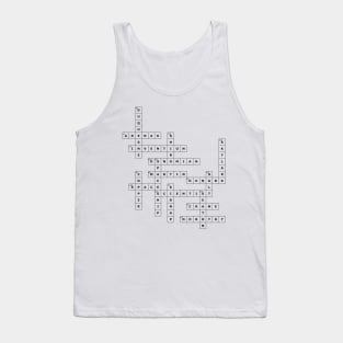 (1928TSOS) Crossword pattern with words from a famous 1928 science fiction book. Tank Top